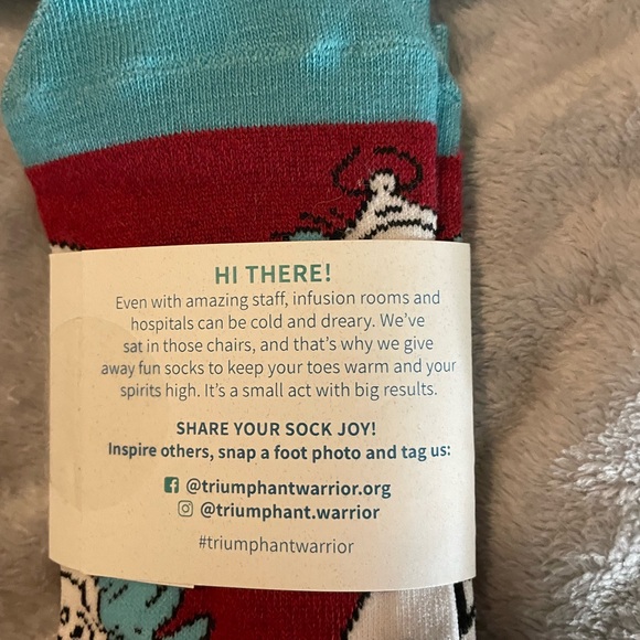 Red and Blue Casual Socks - Picture 2 of 4